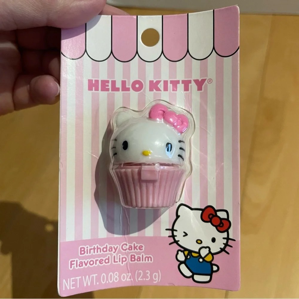 New hello kitty cupcake lip balm